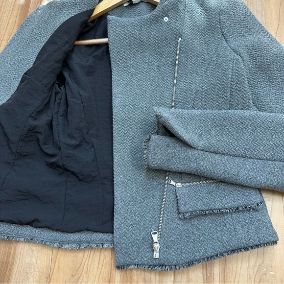 Zara Asymmetric Zipped Up Jacket size S - Picture 3 of 6